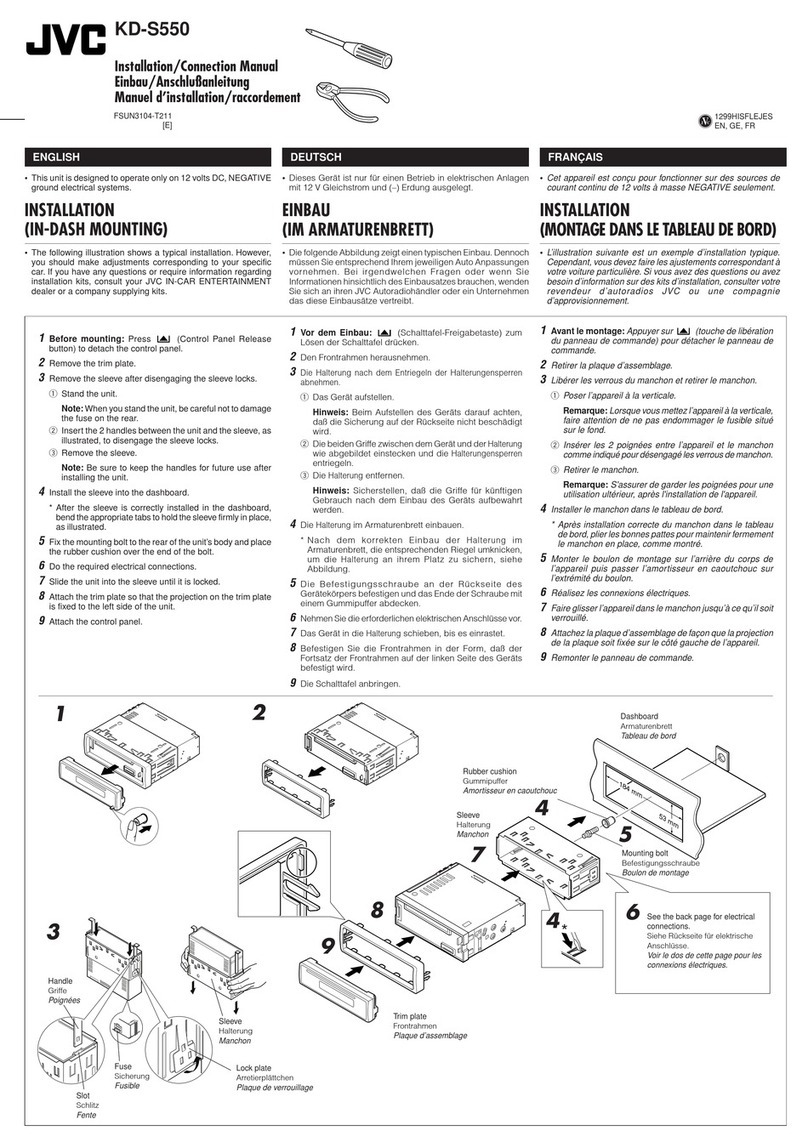 JVC KD-S550 Guide