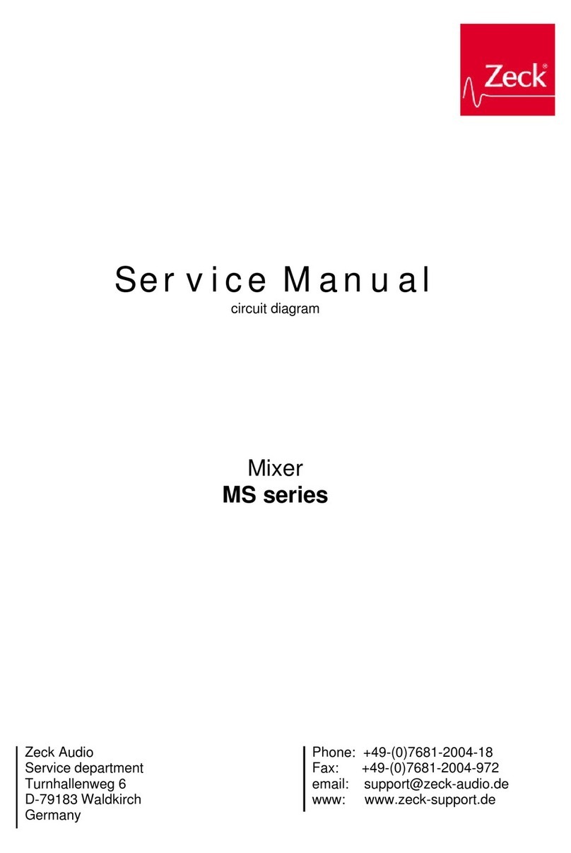 Zeck Audio MS 8.0.2 Plus Service manual