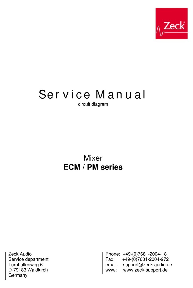 Zeck Audio ECM Series User manual