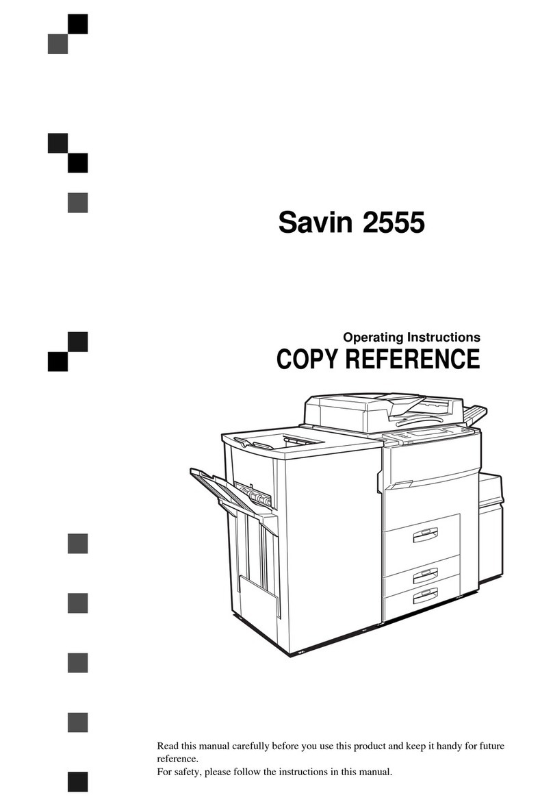 Savin 2555 User manual