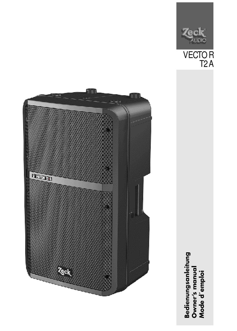 Zeck Audio VECTOR T2A User manual