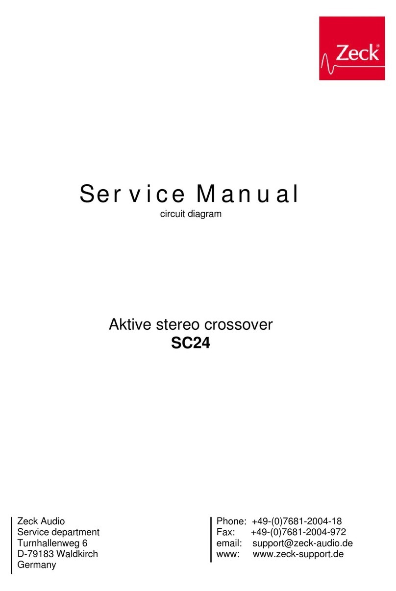 Zeck Audio SC24 User manual