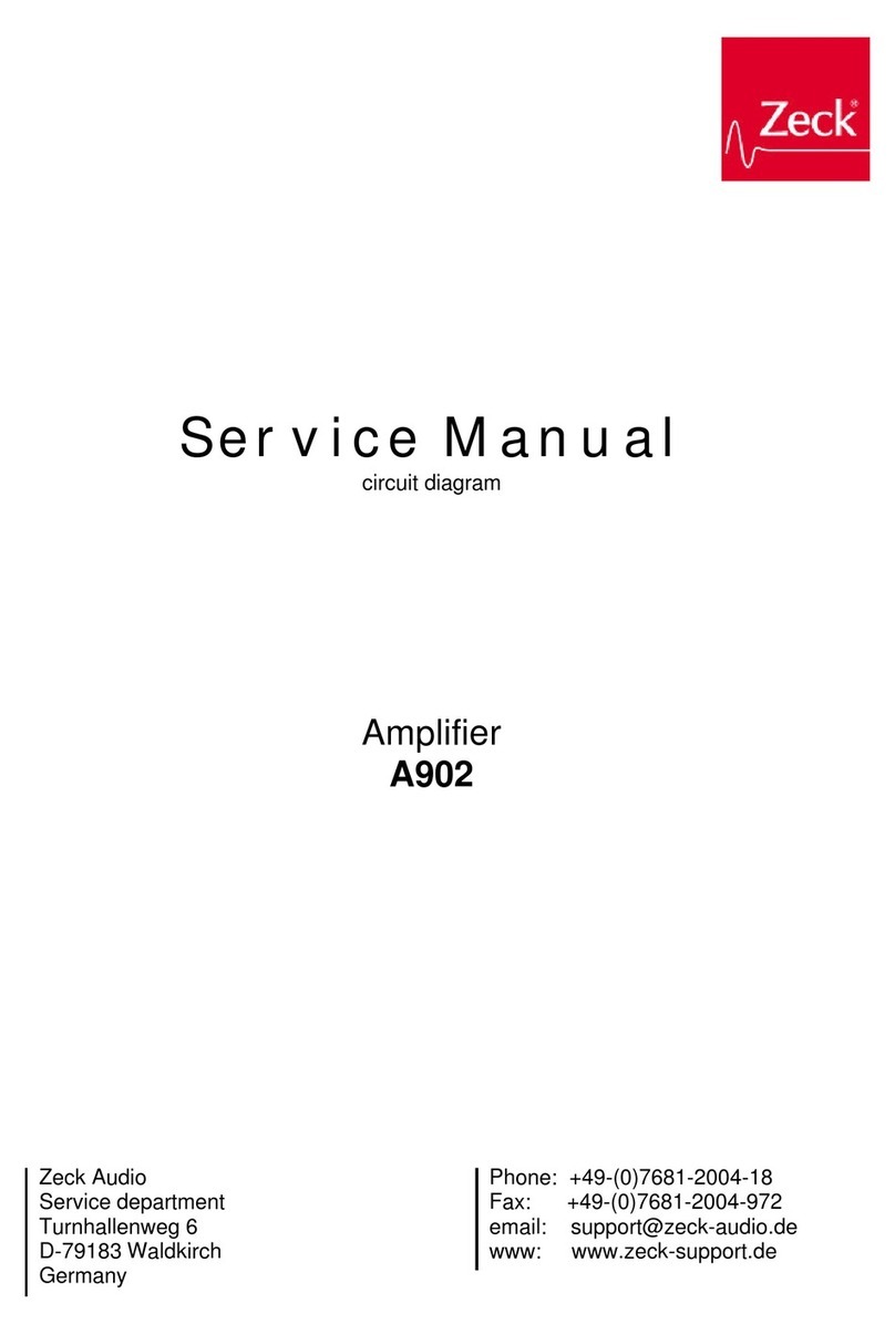 Zeck Audio A902 User manual