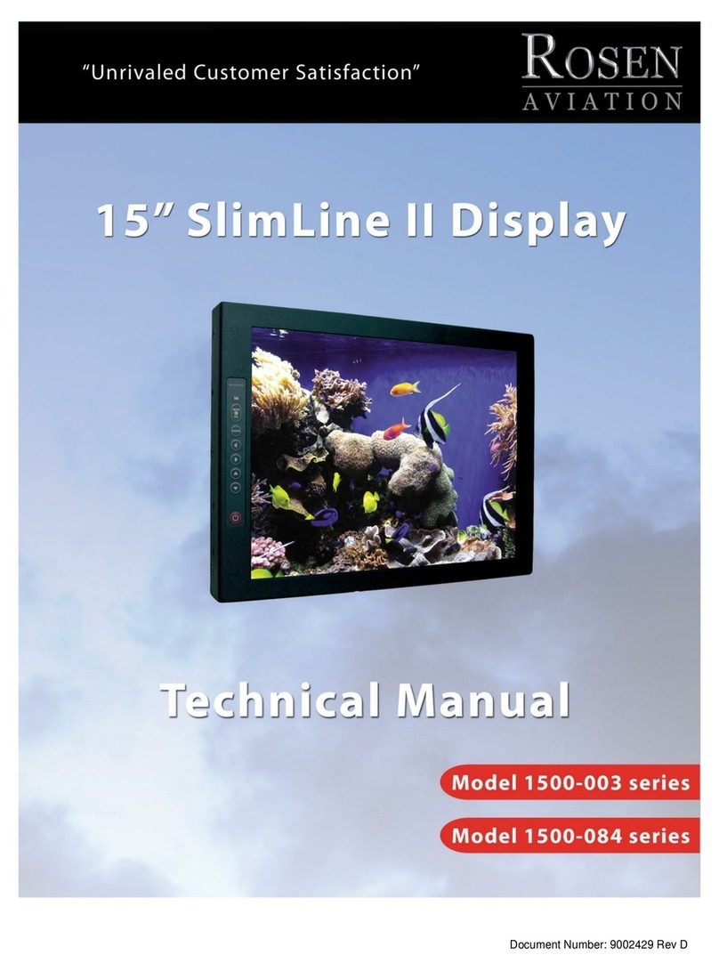 Rosen Aviation Slimline II 1500-003 Series User manual