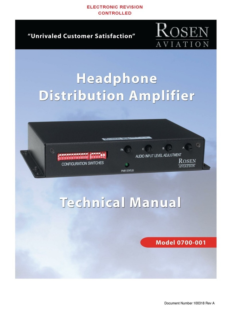 Rosen Aviation 0700-001 Technical manual