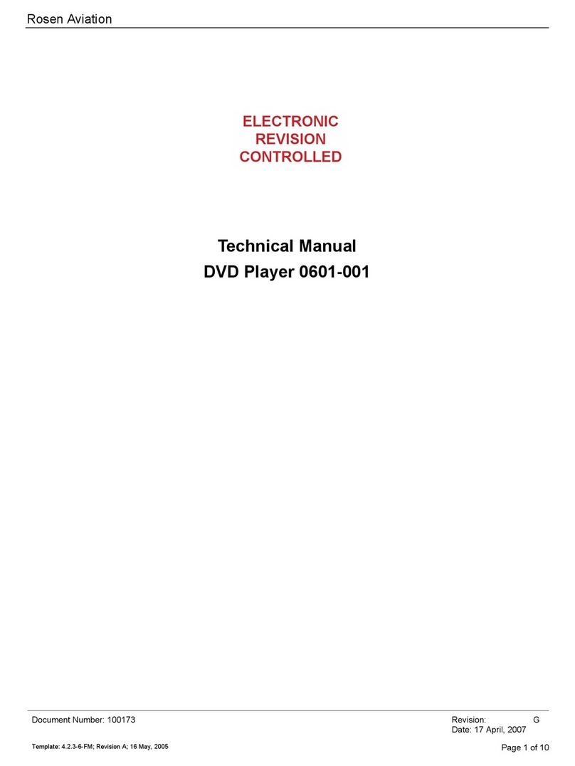 Rosen Aviation 0601-001 Technical manual