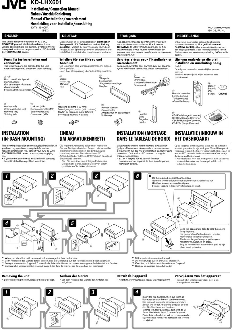 JVC EXAD KD-LHX601 Guide