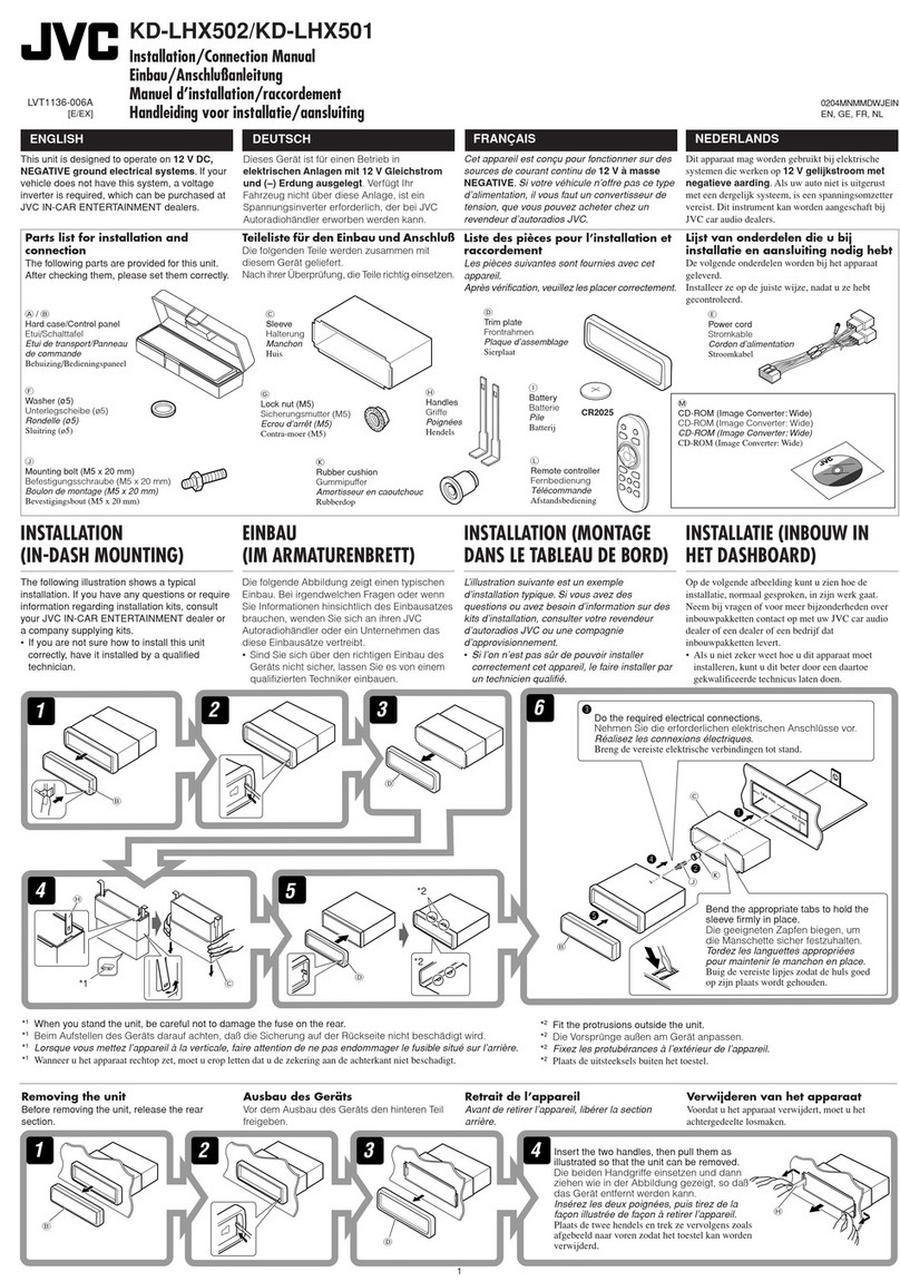 JVC EXAD KD-LHX501 Guide