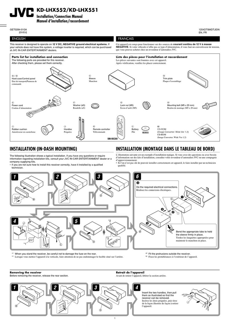 JVC EXAD KD-LHX551 Guide