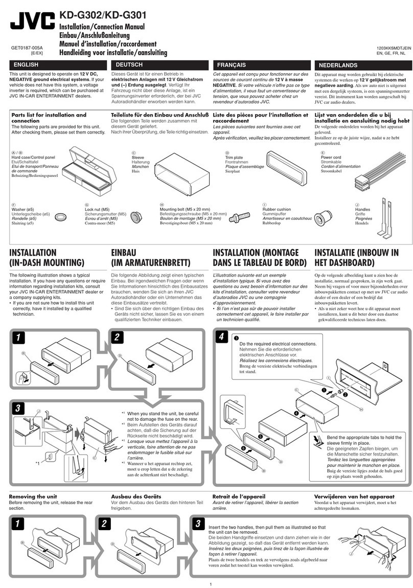 JVC KD-G301 Guide
