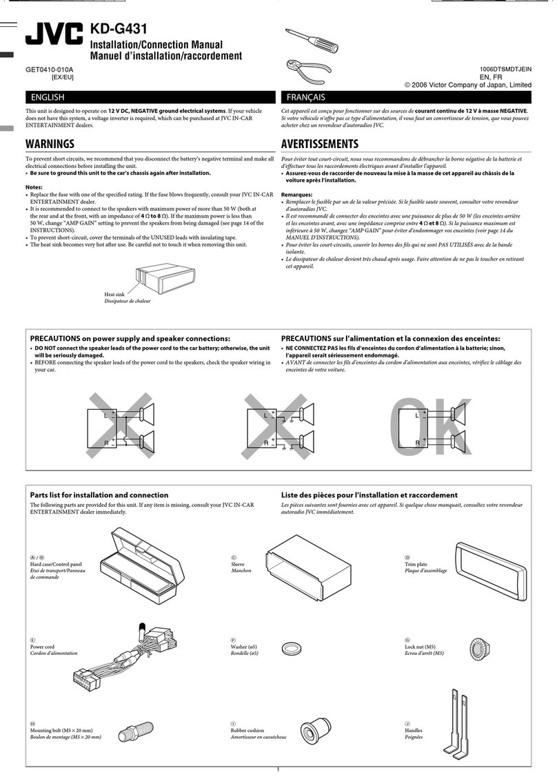JVC KD-G431 Guide
