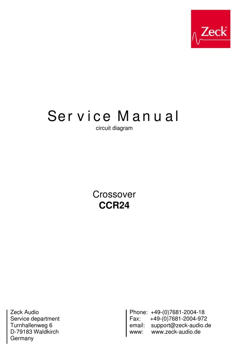 Zeck Audio CCR24 User manual