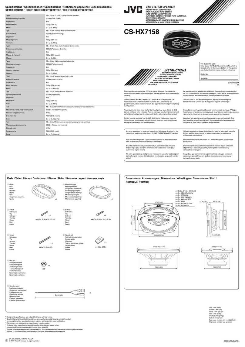 JVC CS-HX7158 User manual