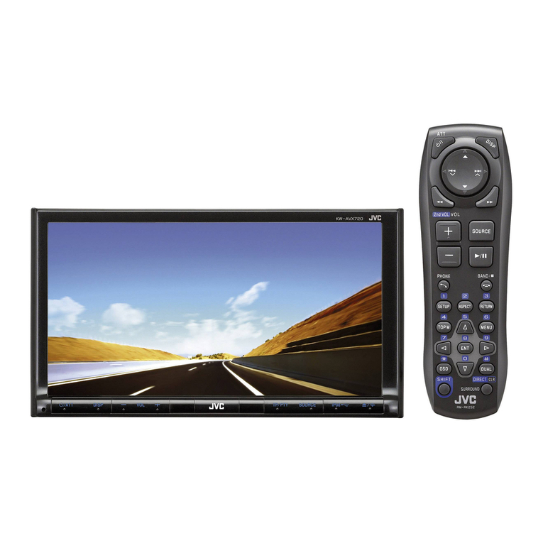 JVC KW-AVX720 - DVD Player With LCD User manual