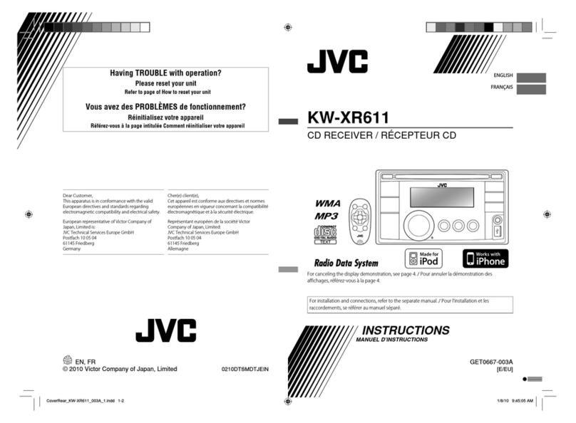 JVC KW-XR611 User manual