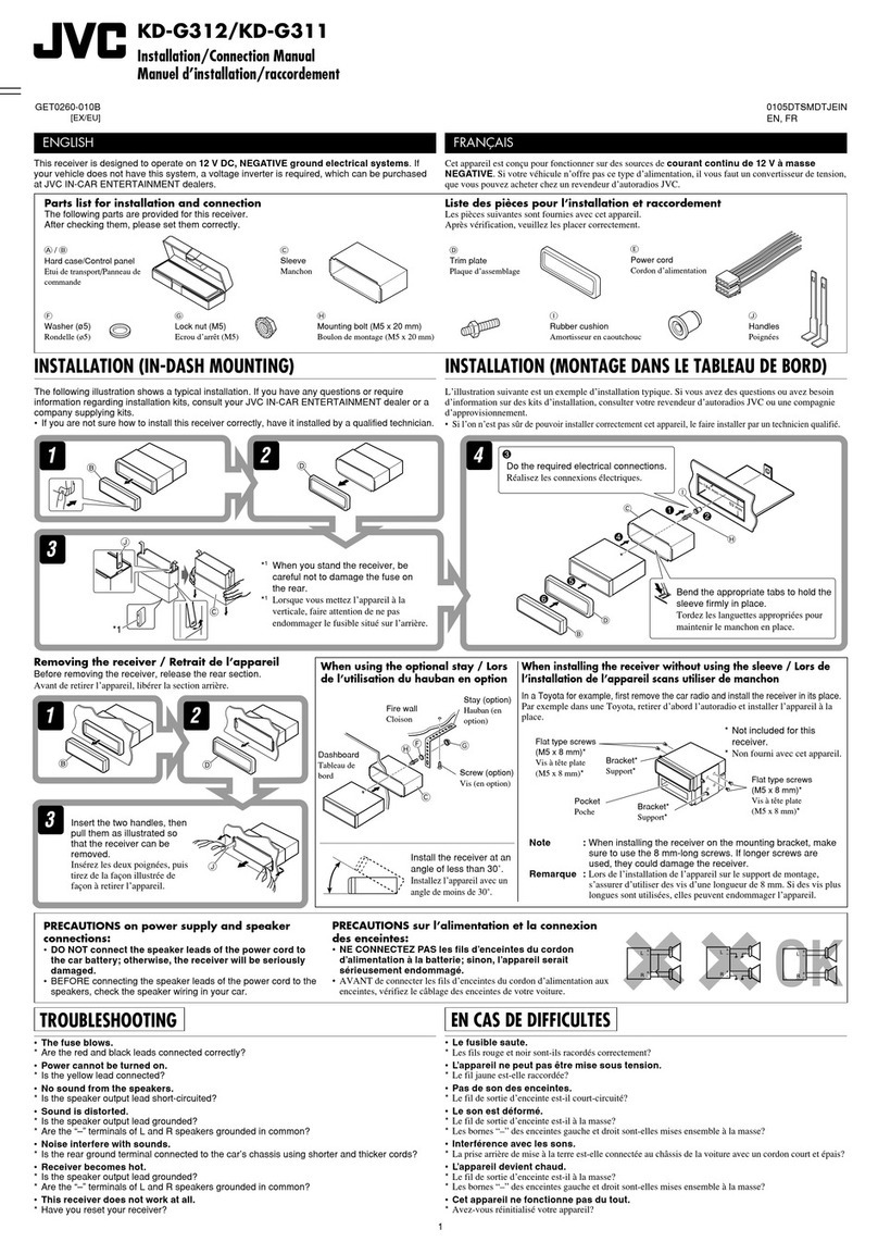 JVC KD-G311 Guide