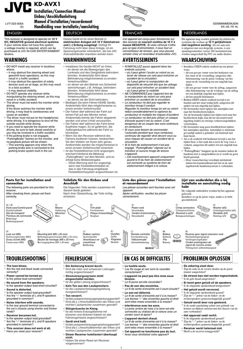 JVC KD-AVX1 Guide