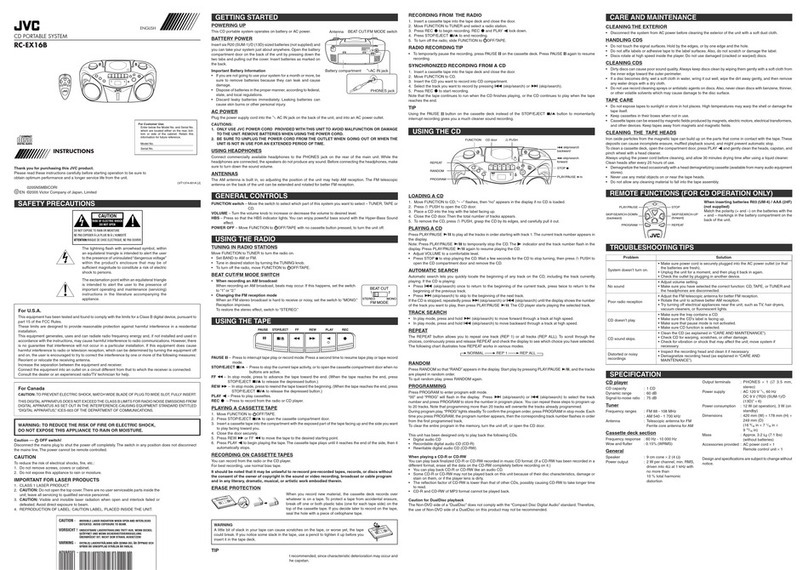JVC RC-EX16B User manual