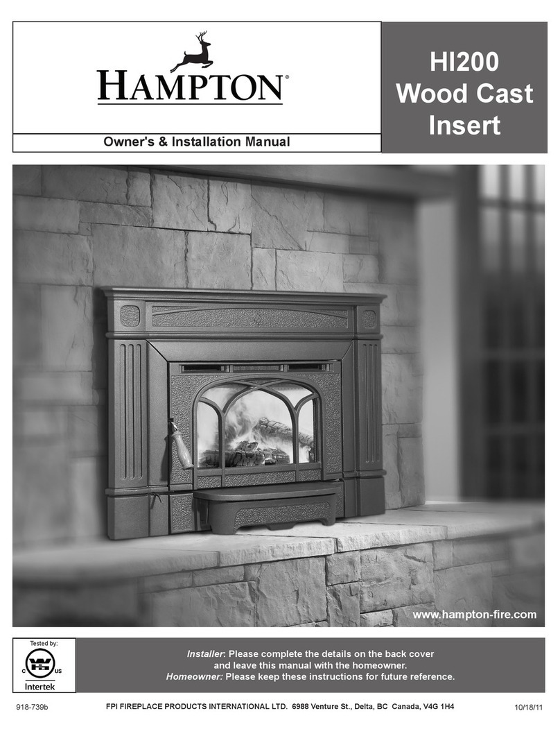 HAMPTON BAY Wood Insert HI200 Quick start guide