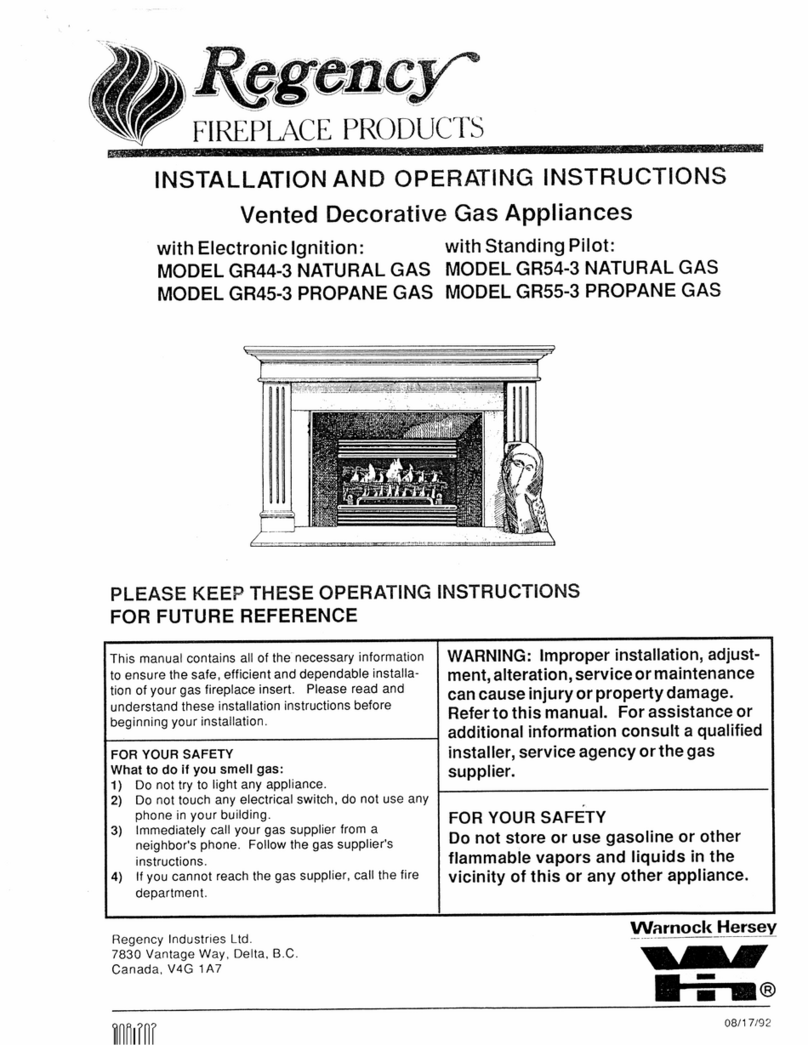 Regency GR44-3 and Owner's manual