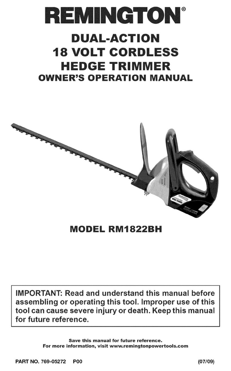 Remington RM1822BH Instructions for use