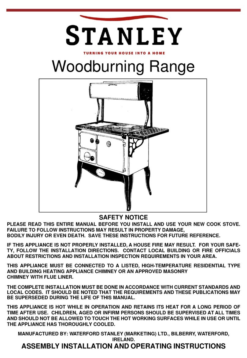 Stanley Woodburning Range and User manual