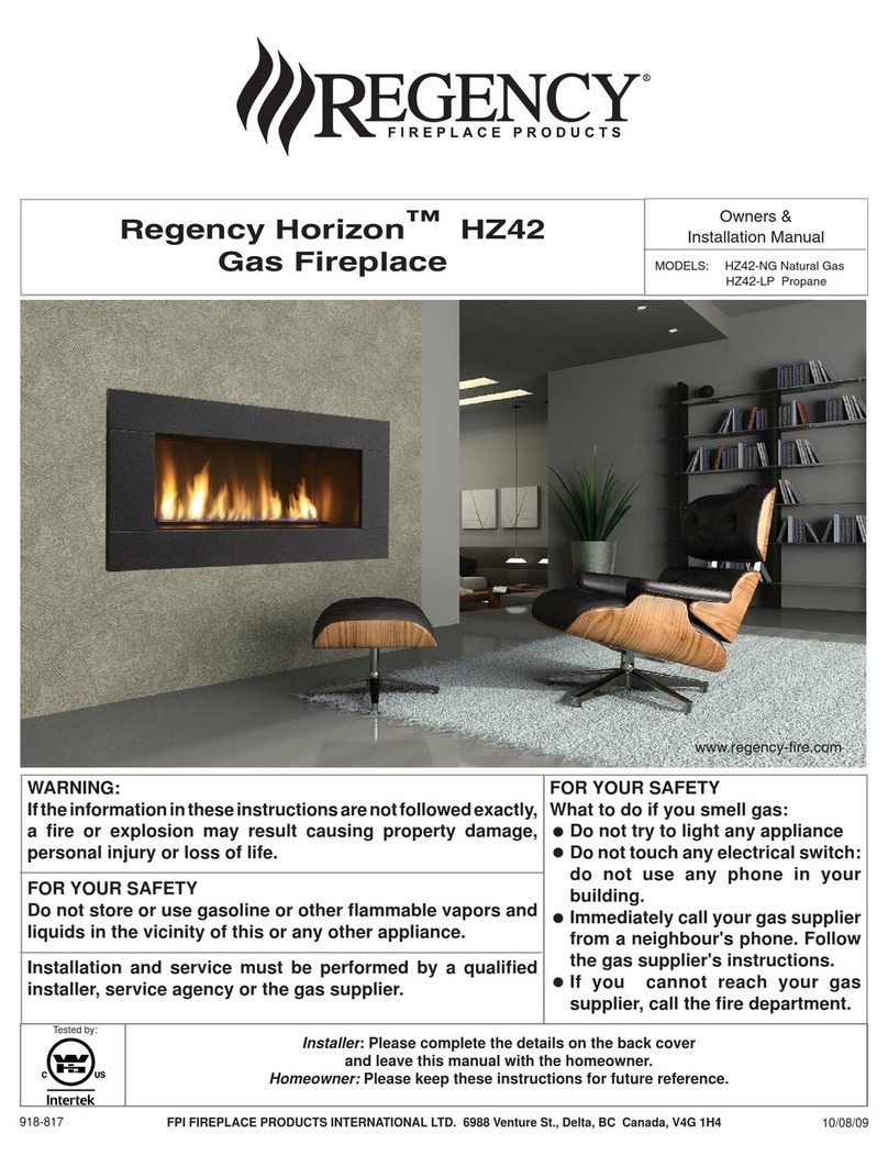 Regency Horizon HZ42-NG Quick start guide