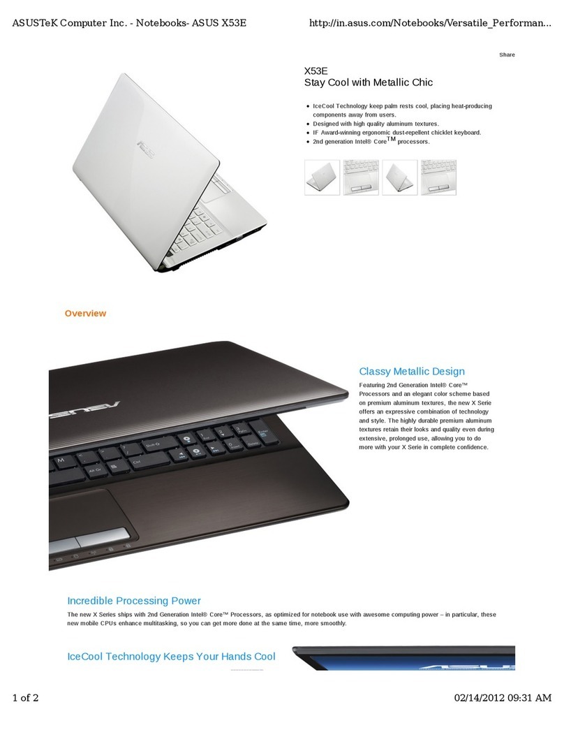 Asus X53E User manual Asus X53E User manual