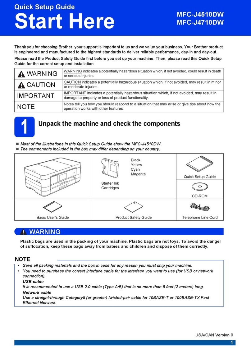 Brother Inkjet MFC-J4710DW User manual