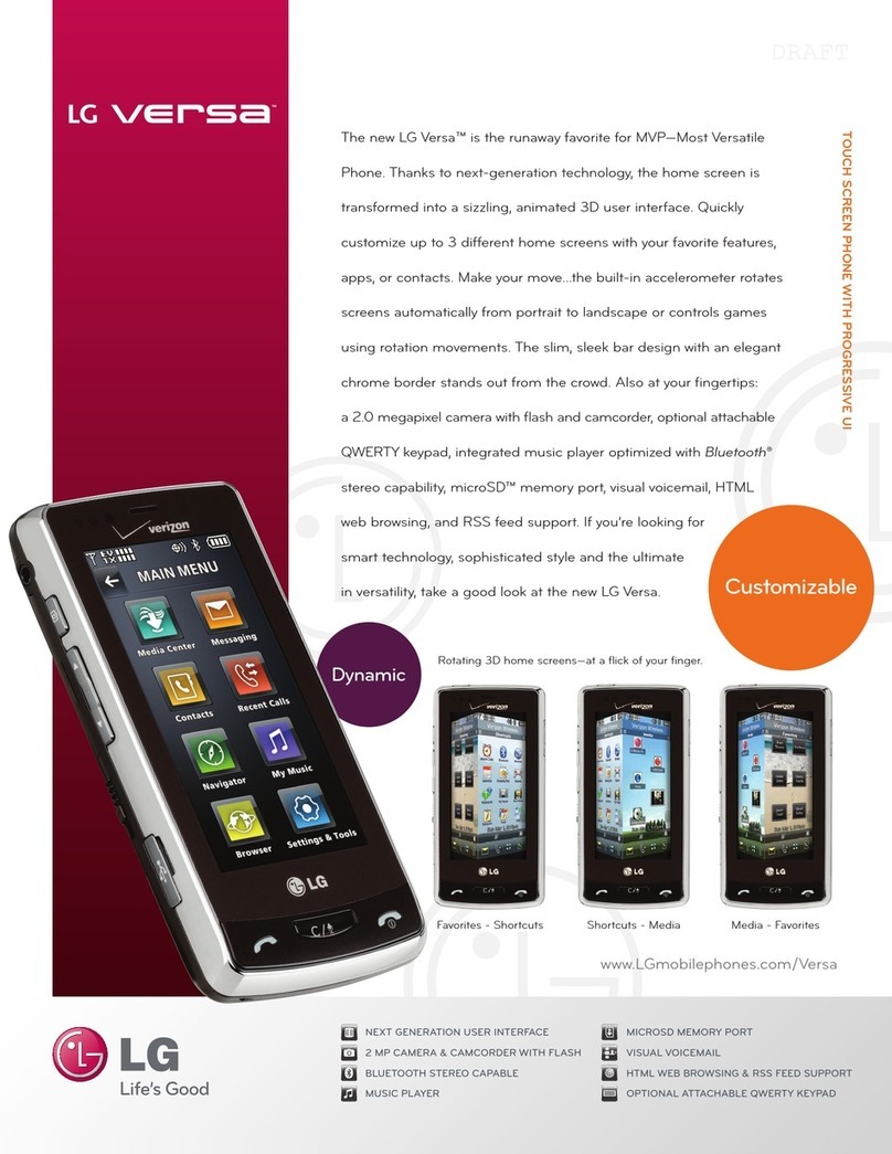 LG VX9600 User manual