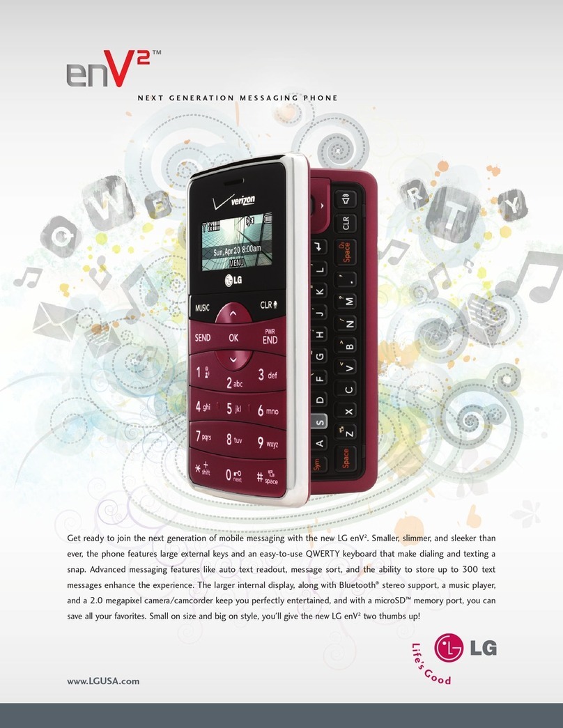 LG VX9100 Maroon User manual