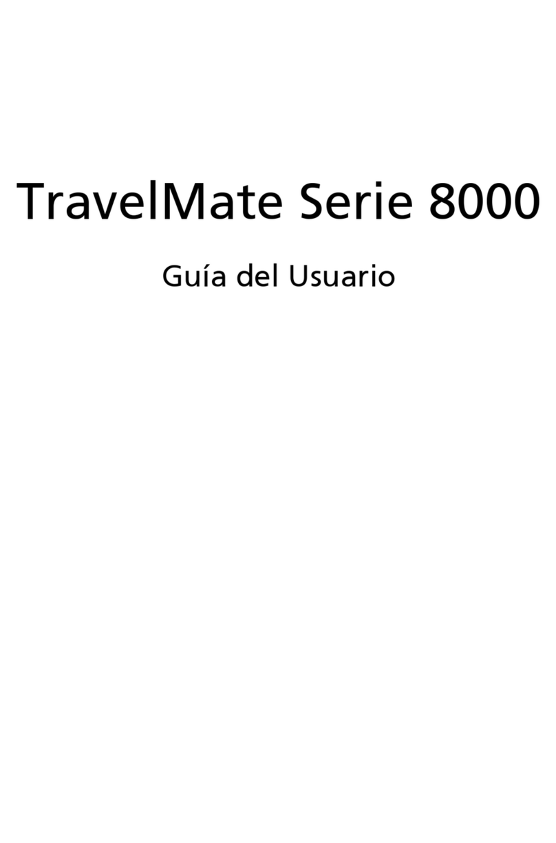 Acer TravelMate 8000 Quick start guide Acer TravelMate 8000 Quick start guide