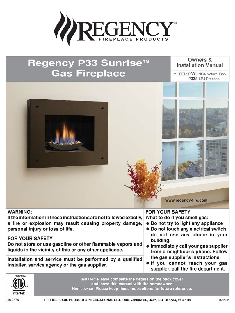 Regency Sunrise P33S-NG4 Quick start guide Regency Sunrise P33S-NG4 Quick start guide