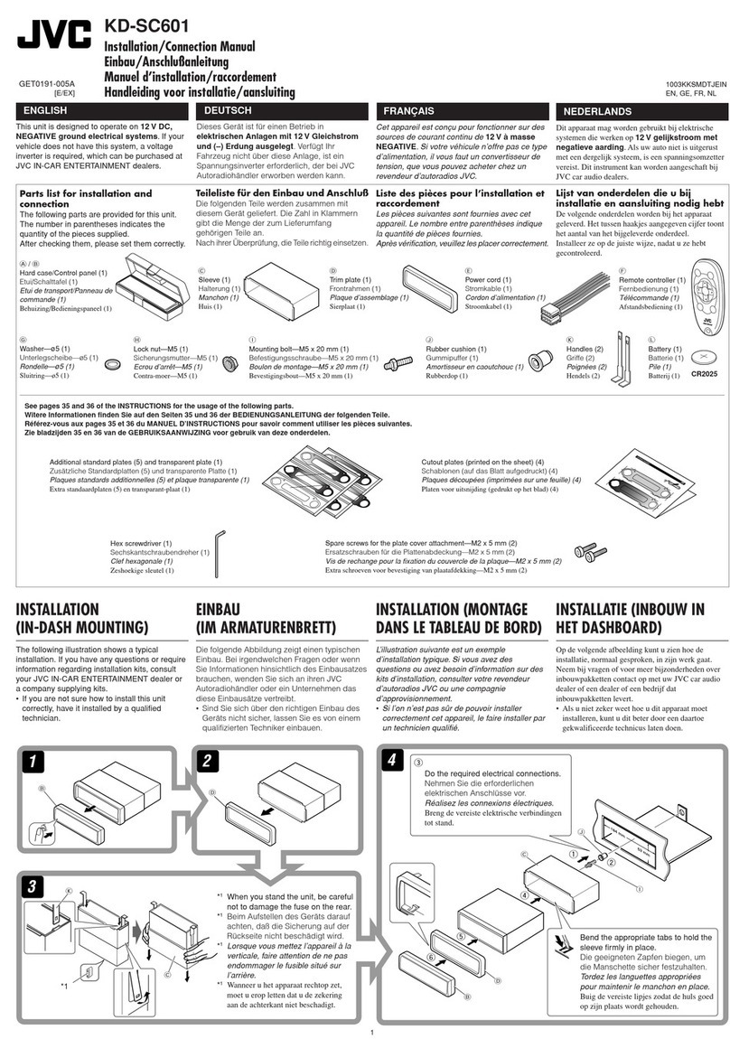 JVC KD-SC601 Guide