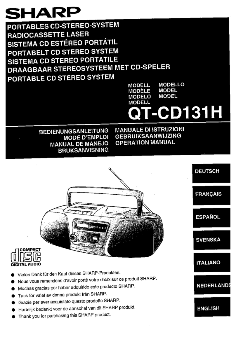 Sharp QT-CD131H Operation manual