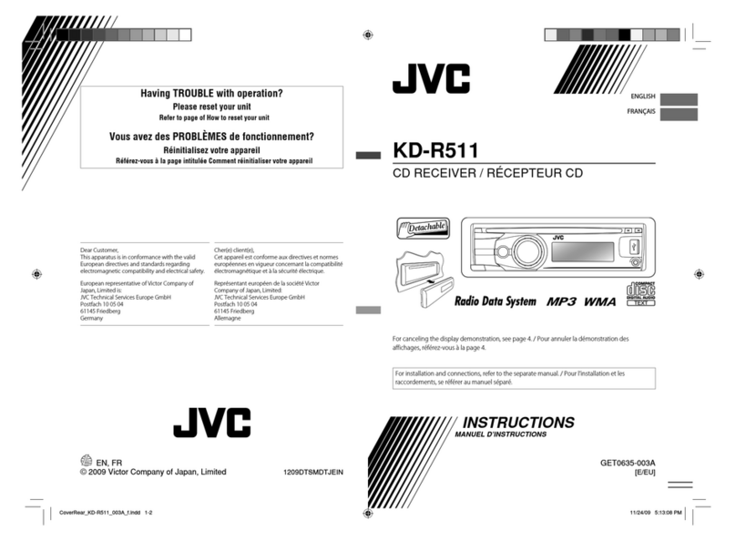 JVC KD-R511 User manual