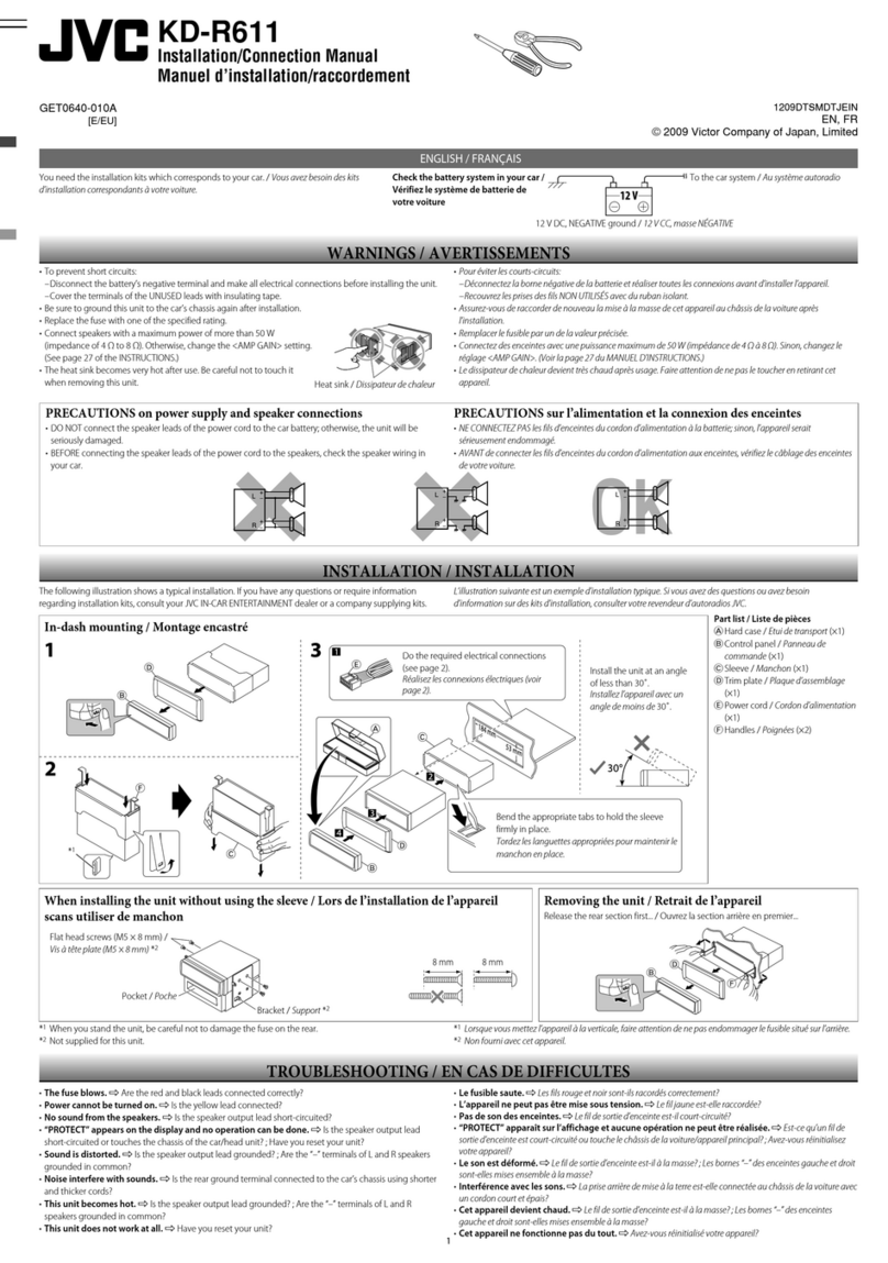JVC KD-R611 Guide