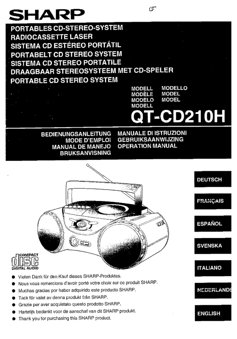 Sharp QT-CD210H User manual