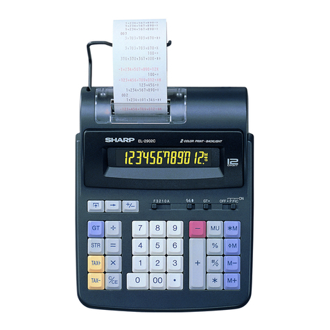 Sharp EL-2902C User manual