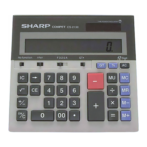 Sharp Compet CS-2130 User manual