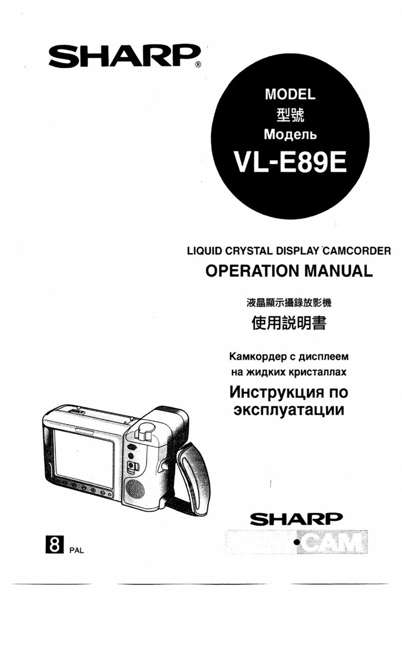 Sharp ViewCam VL-E89E User manual