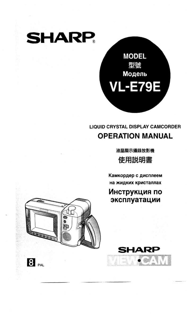 Sharp ViewCam VL-E79E User manual Sharp ViewCam VL-E79E User manual