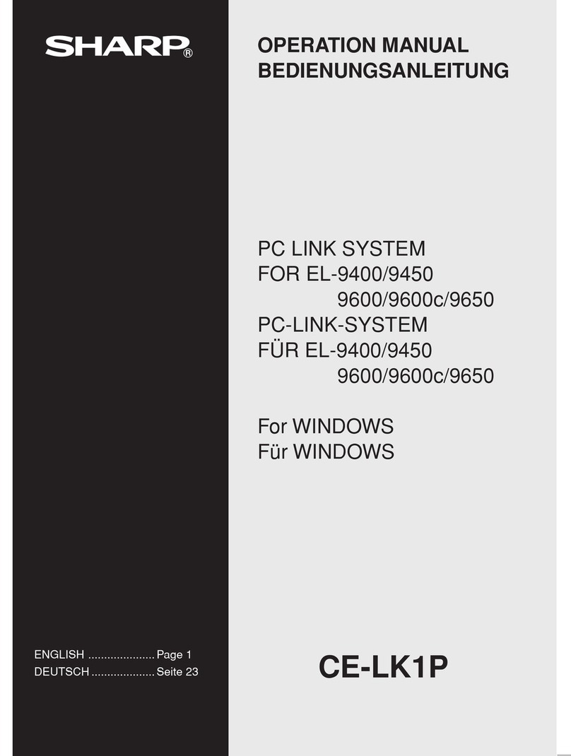 Sharp CE-LK1P User manual Sharp CE-LK1P User manual
