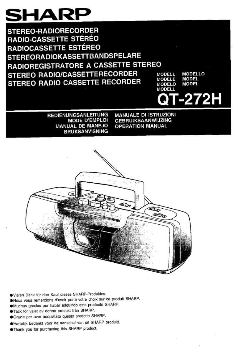 Sharp QT-272H User manual
