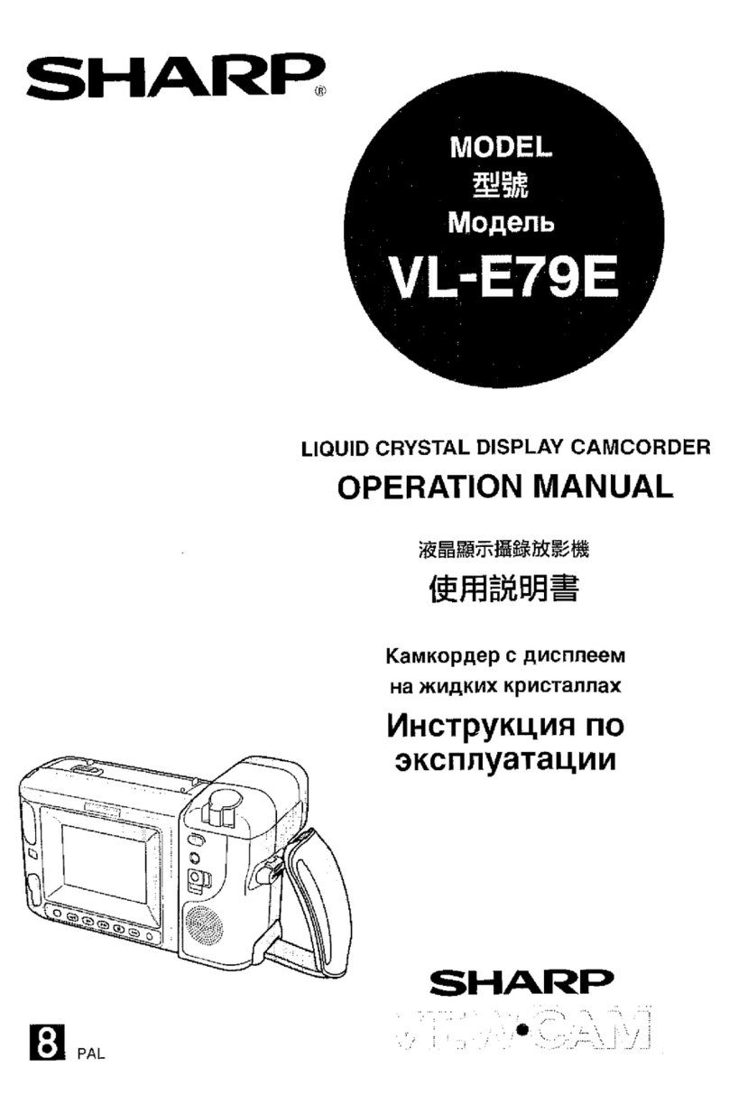 Sharp ViewCam VL-E79E User manual