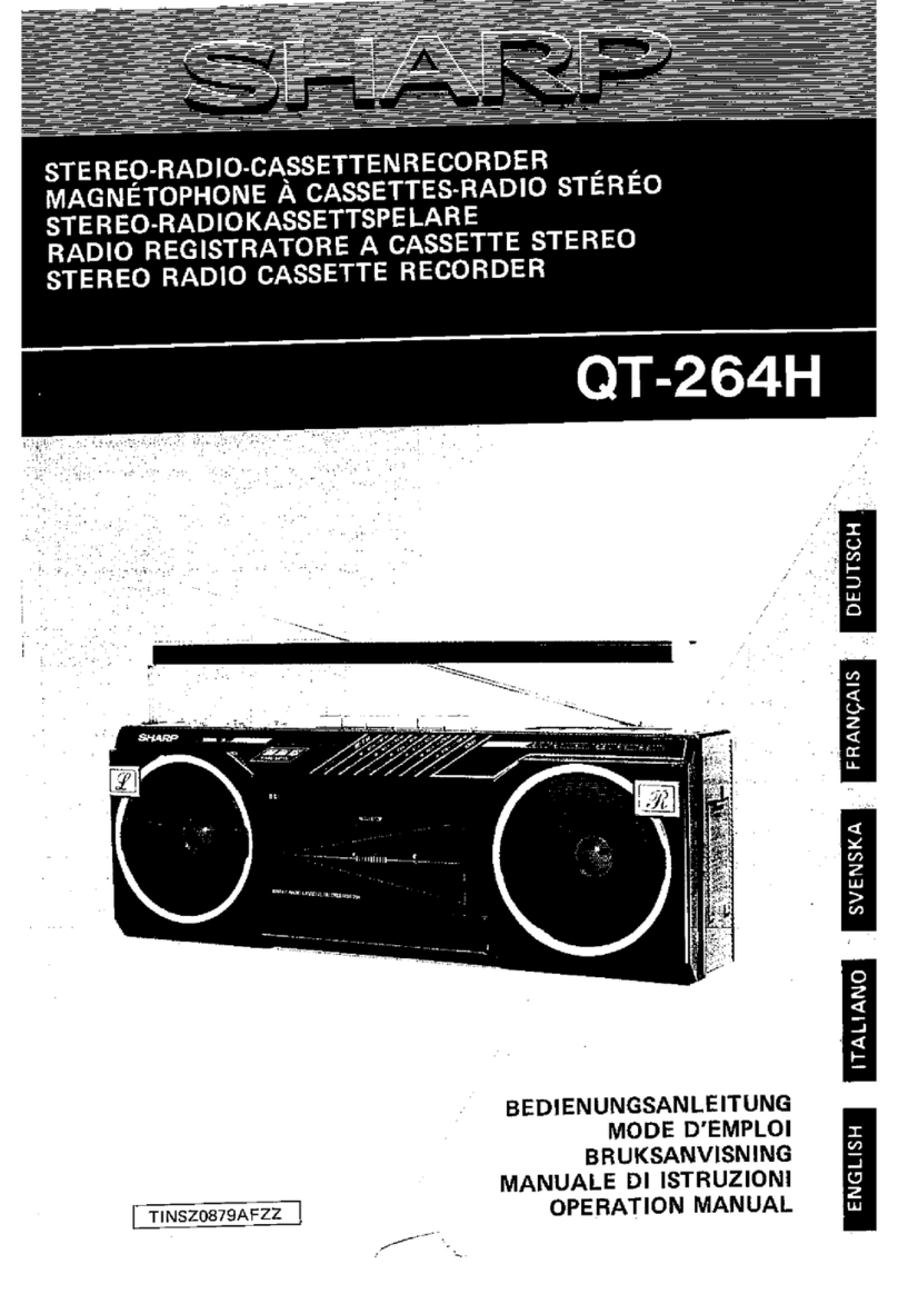 Sharp QT-264H User manual
