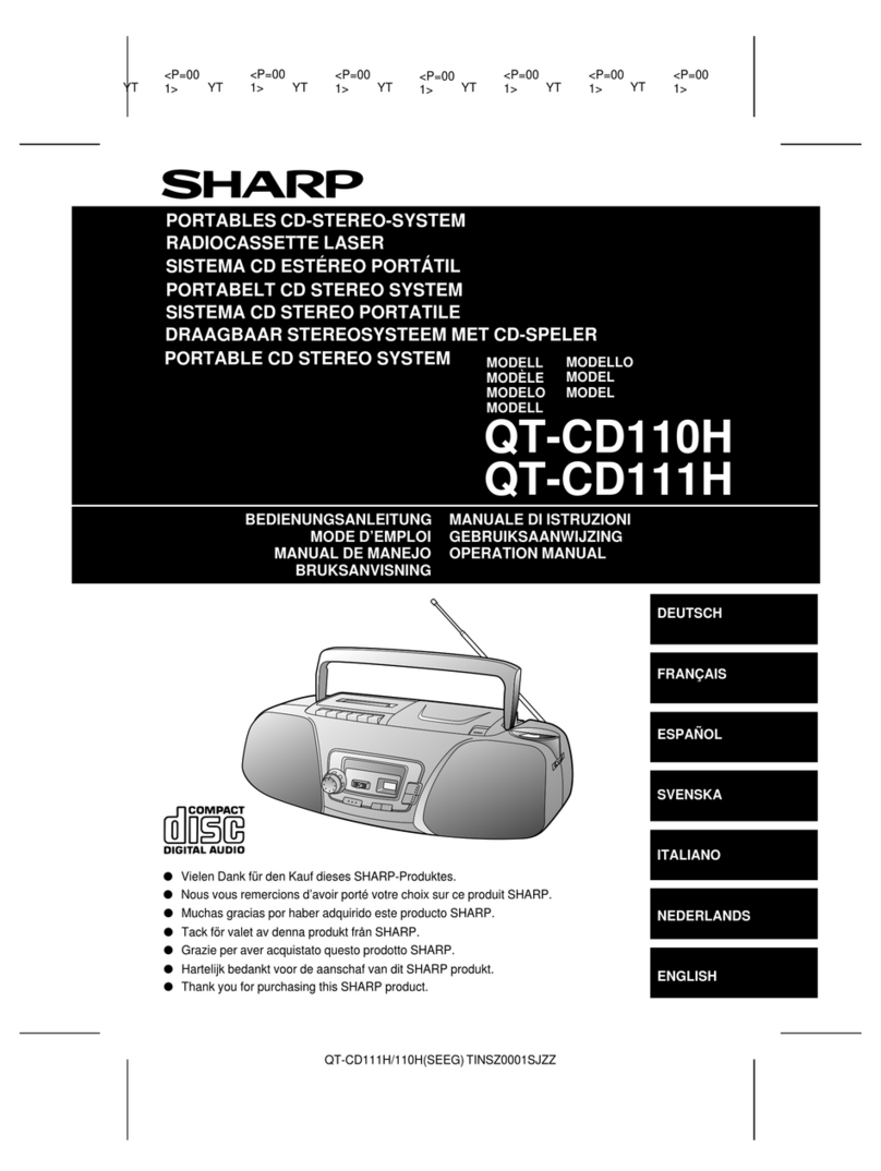 Sharp QT-CD110H User manual Sharp QT-CD110H User manual