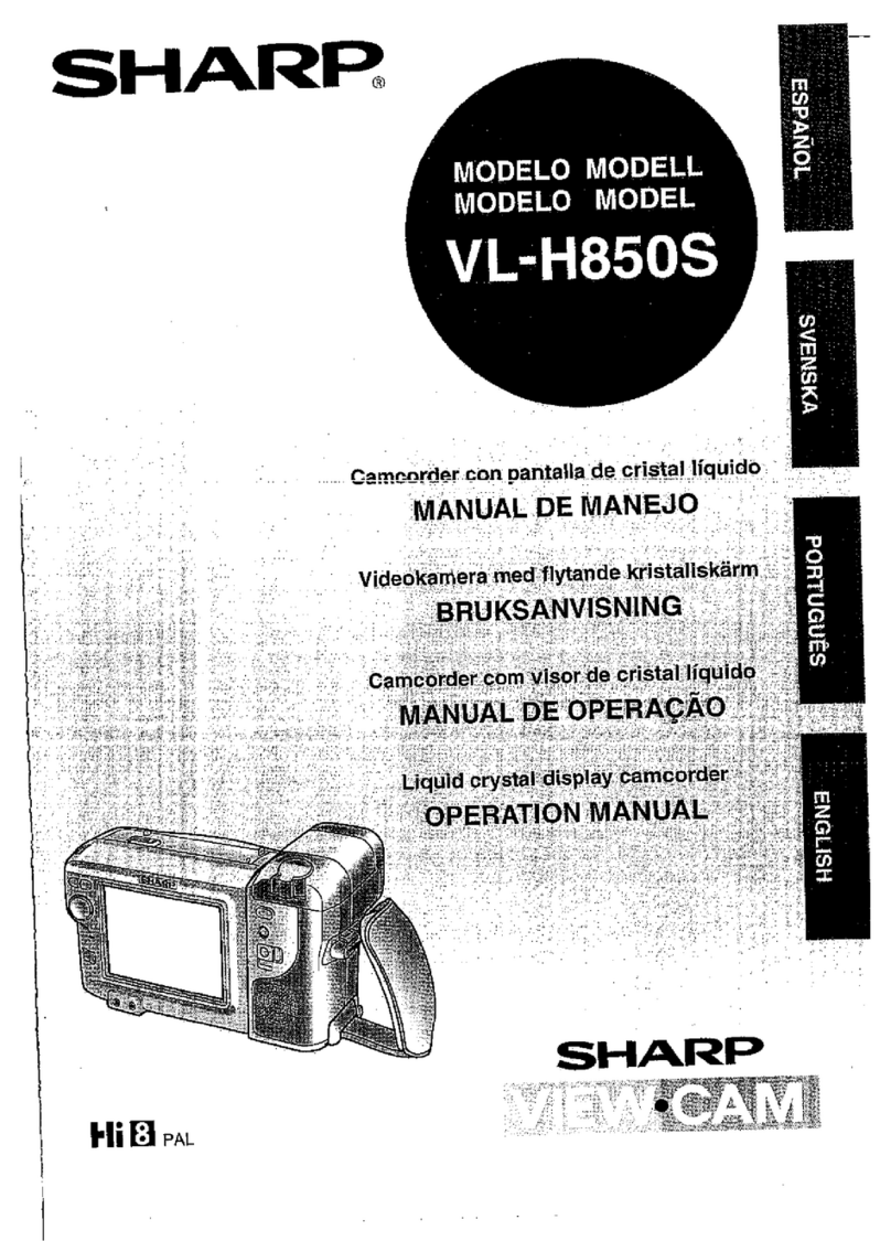 Sharp ViewCam VL-H850S User manual Sharp ViewCam VL-H850S User manual