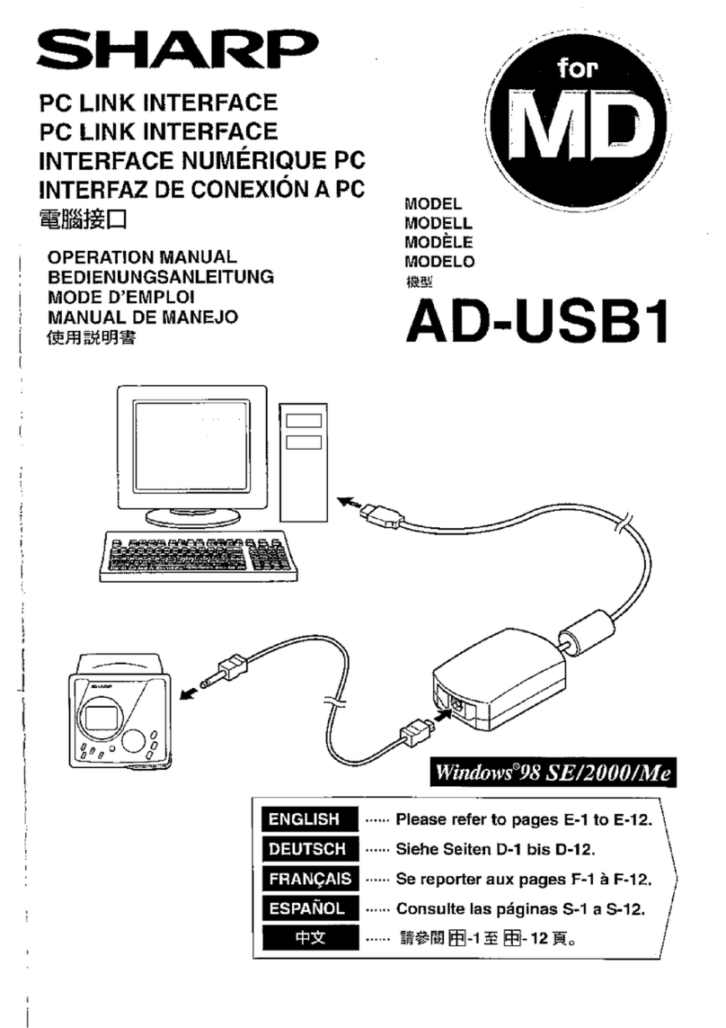 Sharp AD-USB1 Operation manual