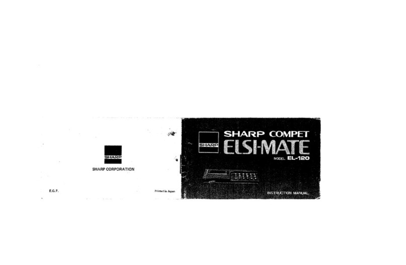 Sharp Compet Elsi-Mate EL-120 User manual